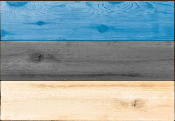 Pannelli di legno a forma di bandiera estone — Foto Stock