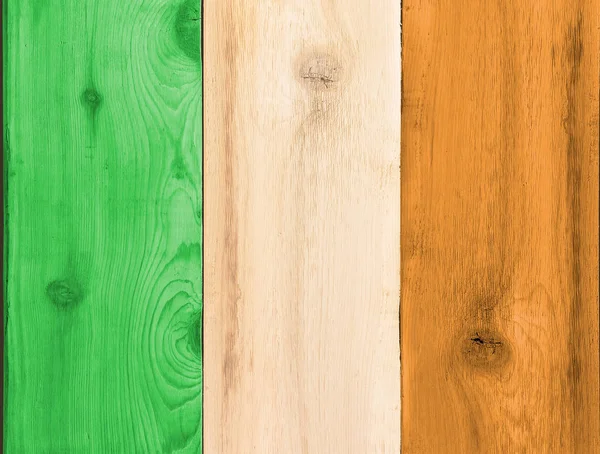 Pannelli di legno a forma di bandiera irlandese — Foto Stock