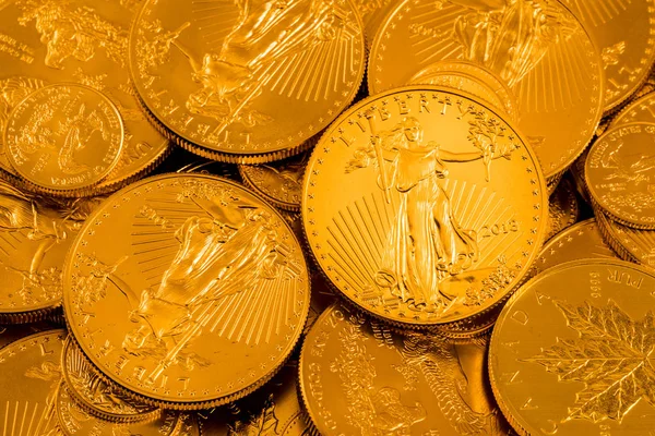 Liberty Gold Eagle one ounce coin — Stock Photo, Image