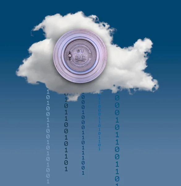 Illustration of cloud computing security challenges — Stock Photo, Image