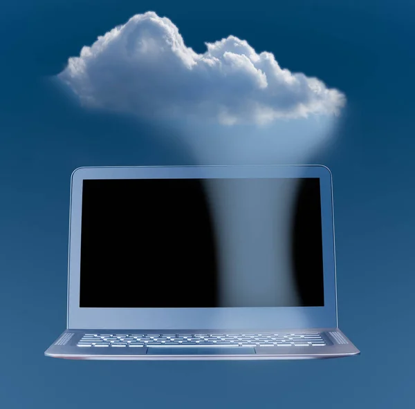 Illustration of cloud computing web services architecture — Stock Photo, Image