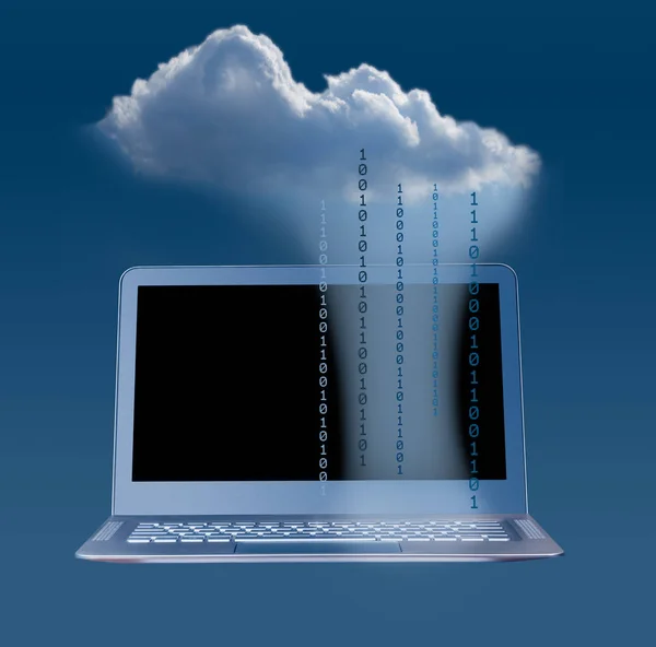 Illustration of cloud computing web services architecture — Stock Photo, Image