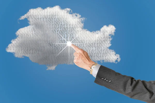 Illustration of cloud computing web services architecture — Stock Photo, Image