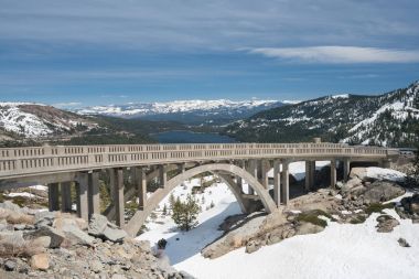Donner Pass Sierra Nevada Dağları Panoraması