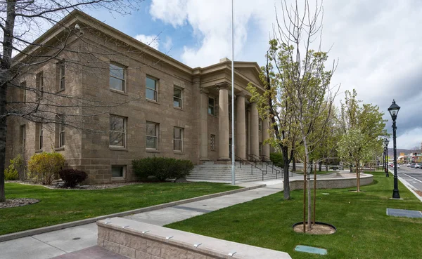 Nevada Ormsby County Courthouse ingresso edificio a Carson City — Foto Stock