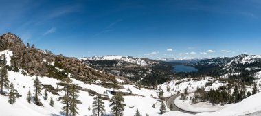 Donner Pass Sierra Nevada Dağları Panoraması