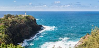 Kuş kutsal Kilauea deniz feneri