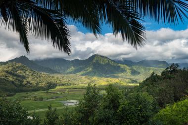 princeville vadiden Hanalei'deki ardı kauai