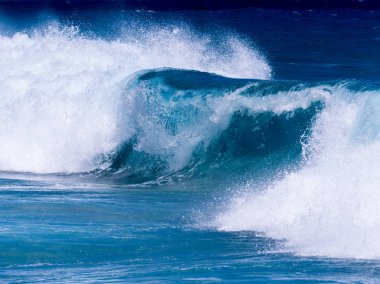 Okyanus dalgaları Hawaii kapalı dondurulmuş hareket