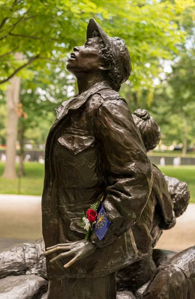 Damskie Vietnam memorial w Waszyngtonie — Zdjęcie stockowe