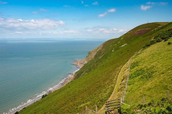 The South West Coast Path near Lynmouth — Stock Photo, Image