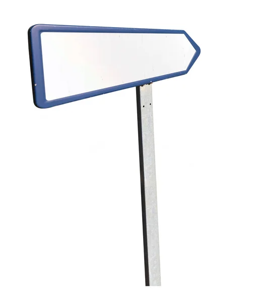 Blank road sign in perspective — Stock Photo, Image