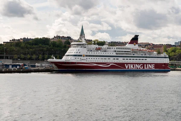 Viking cruise ferry schip Gabriella in Stockholm — Stockfoto