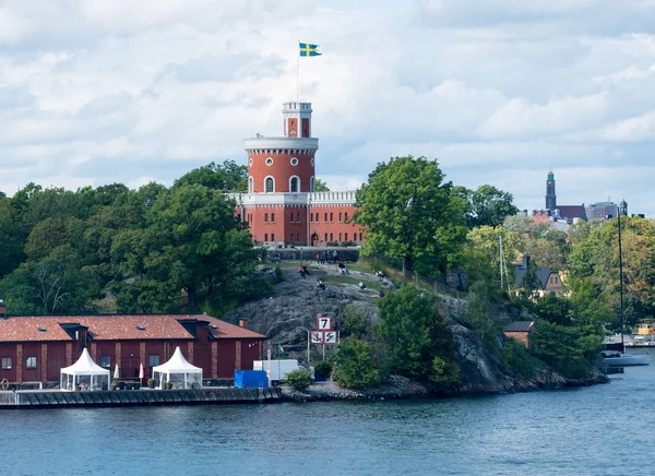 Citadel called Kastellet on Kastellholmen Stockholm — стокове фото