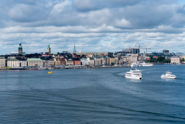 Panorama Gamla Stan ve Stockholmu, Švédsko — Stock fotografie
