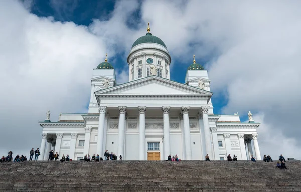 Steps leading to Helsinki Cathedral in Finland — Stock Photo, Image