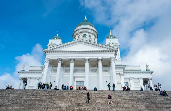 Steps leading to Helsinki Cathedral in Finland — Stock Photo, Image