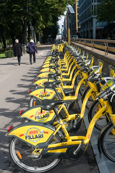 Alepa Fillari bikes to rent in Helsinki Finland — Stock Photo, Image