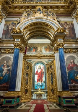 St Isaacs Katedrali Rusya'nın sunak kapılar