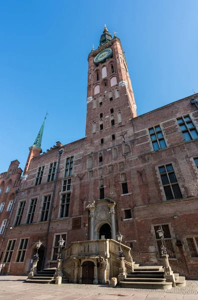 Old Main Town Hall in Gdansk, Polen — Stockfoto