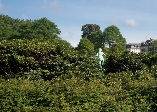 Pomnik w ogrodzie Kings w Kopenhadze w Danii — Zdjęcie stockowe