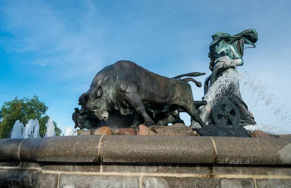 Gefion Fountain opened 1908 in Copenhagen Denmark — Stock Photo, Image