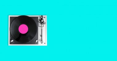 Yüksek kaliteli vinil plak güverte ve sesi kol