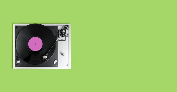 Hoge kwaliteit vinyl record dek en toonarm — Stockfoto