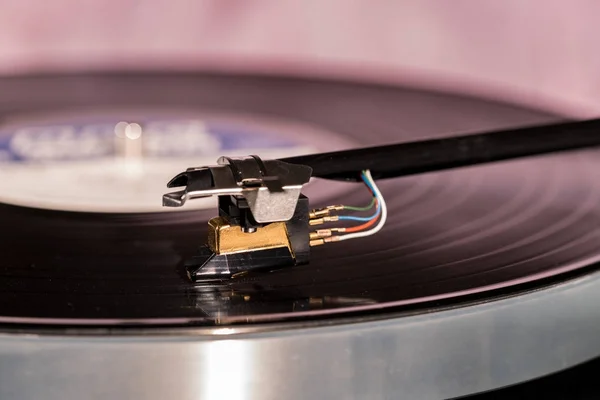 High quality vinyl record deck and tone arm
