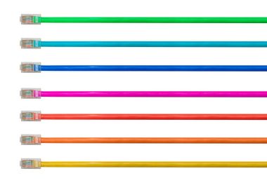 Internet bağlantıları göstermek için düzenleme izole cat5 kablo