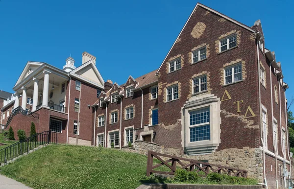 Sigma Alpha Epsilon grecki mieszkań w West Virginia University — Zdjęcie stockowe