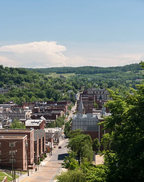 Overview of City of Morgantown WV — Stock Photo, Image