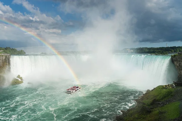 Kanadský nebo Horseshoe Falls v Niagara — Stock fotografie