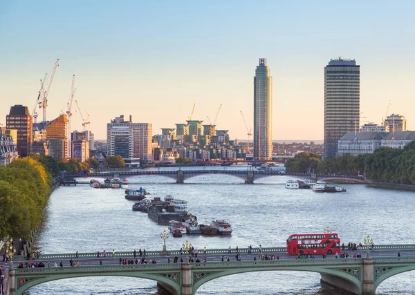 Vista de Nine Elms redesenvolvimento de Londres — Fotografia de Stock