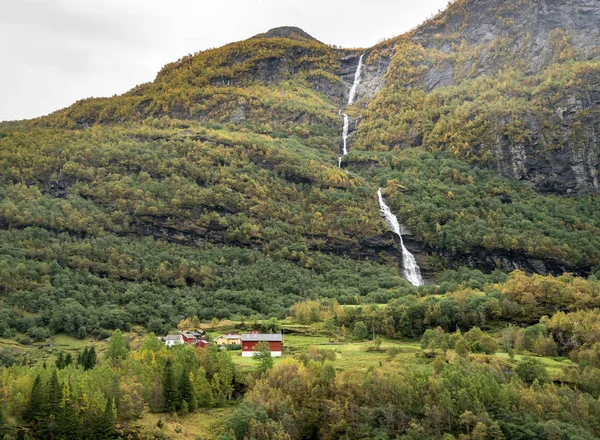 ノルウェーのフラム線鉄道からの風景 — ストック写真