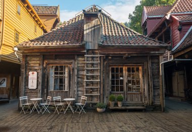 Bergen Norveç Bryggen Mağazalar