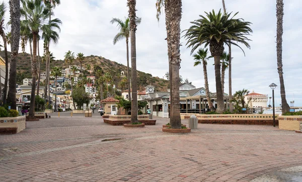 Strandpromenaden i Avalon på Catalina Island — Stockfoto