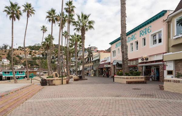 Promenade in Avalon op Catalina Island — Stockfoto