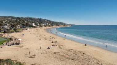 Laguna Beach California, kıyı şeridi görünümü