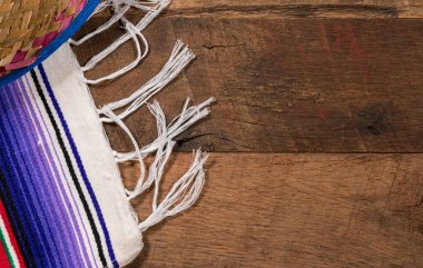 Cinco de Mayo arka plan ahşap kurullarında
