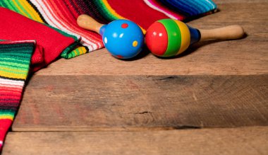 Cinco de Mayo arka plan ahşap kurullarında