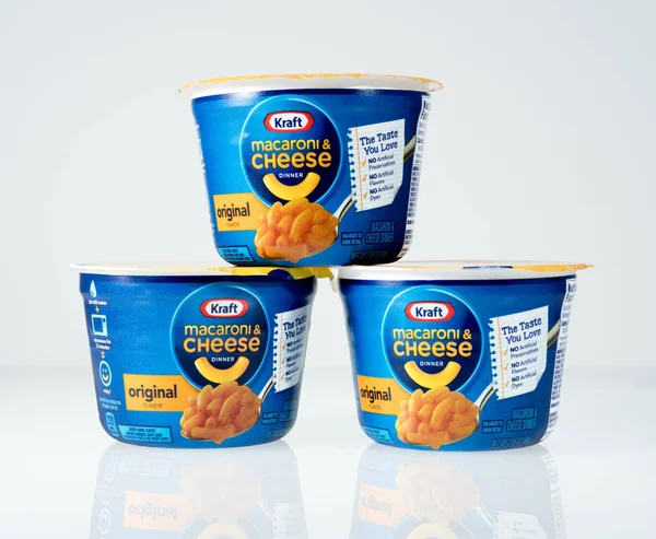 Kraft Mac ve peynir açıklayıcı editoryal fotoğrafı