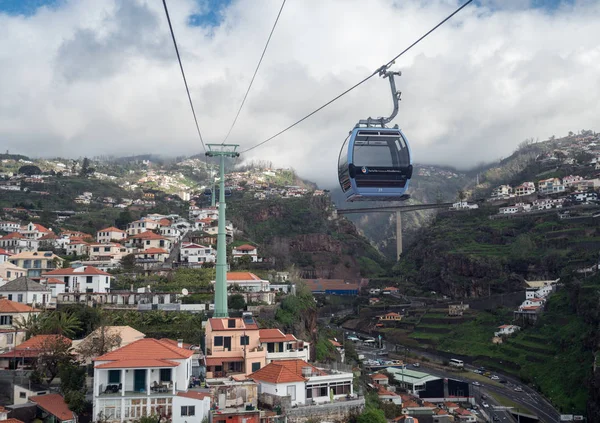 Cable car from Funchal to Monte in Madiera — Stock Photo, Image