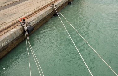 Cadiz Limanı, Güney İspanya kaldırma halatlar