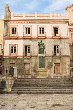 Cadiz katedral Meydanı, Güney İspanya heykeli