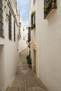 Arcos de la Frontera Cadiz İspanya yakınındaki sokakta