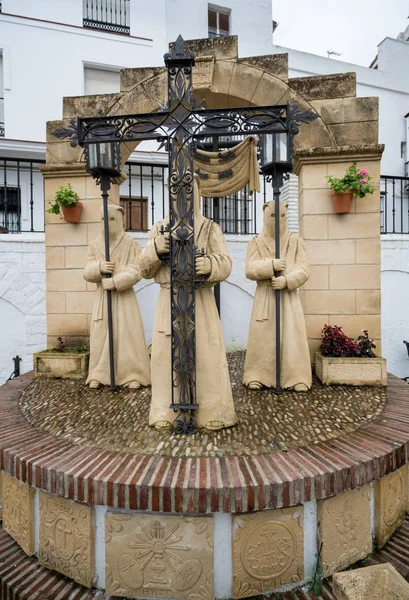 Heliga veckan staty i Arcos de la Frontera nära Cadiz Spanien — Stockfoto