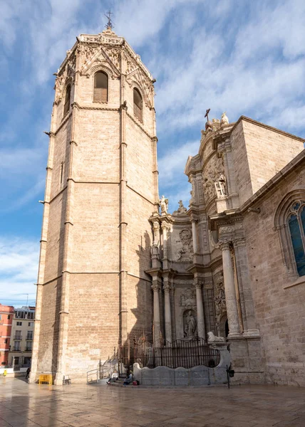 Katedra wejście w Walencja Hiszpania — Zdjęcie stockowe