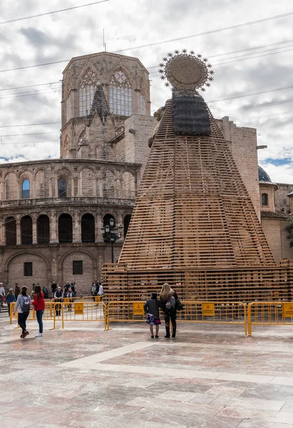 Complexe beelden gemaakt voor het Fallas Festival in Valencia — Stockfoto