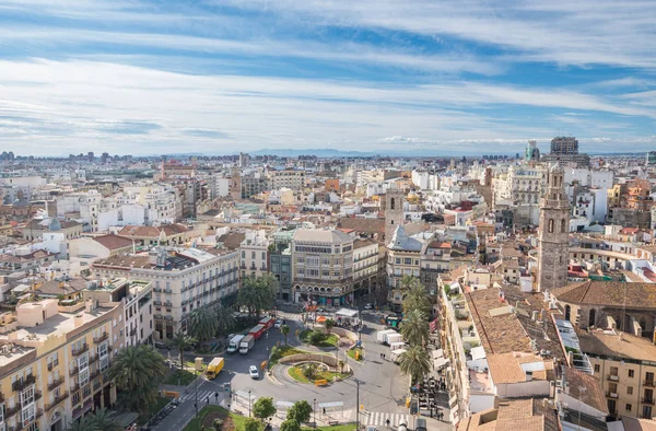 Stadtübersicht vom Domturm in Valencia — Stockfoto